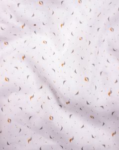 White Green Leaf Pattern Digital Print Pure Premium Linen Fabric (Width 56 Inch) BUY LINEN FABRIC ONLINE
