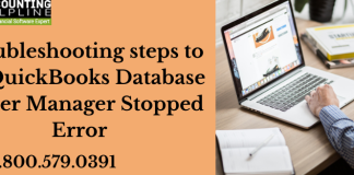 QuickBooks Database Server Manager Stopped