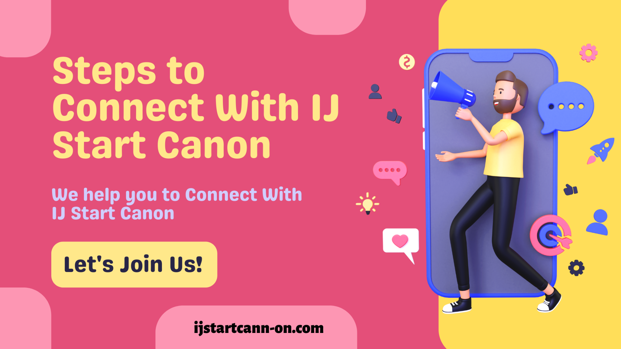 The connect is starting starts. IJ.start.Canon.